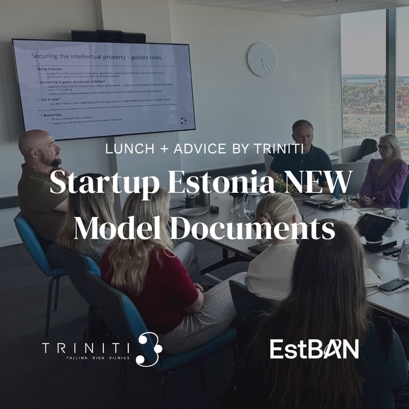 Cover Image for Startup Estonia Model Documents Info Session + Angel Lunch by TRINITI