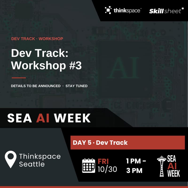 Cover Image for [SEA AI WEEK] Dev Track Workshop #3