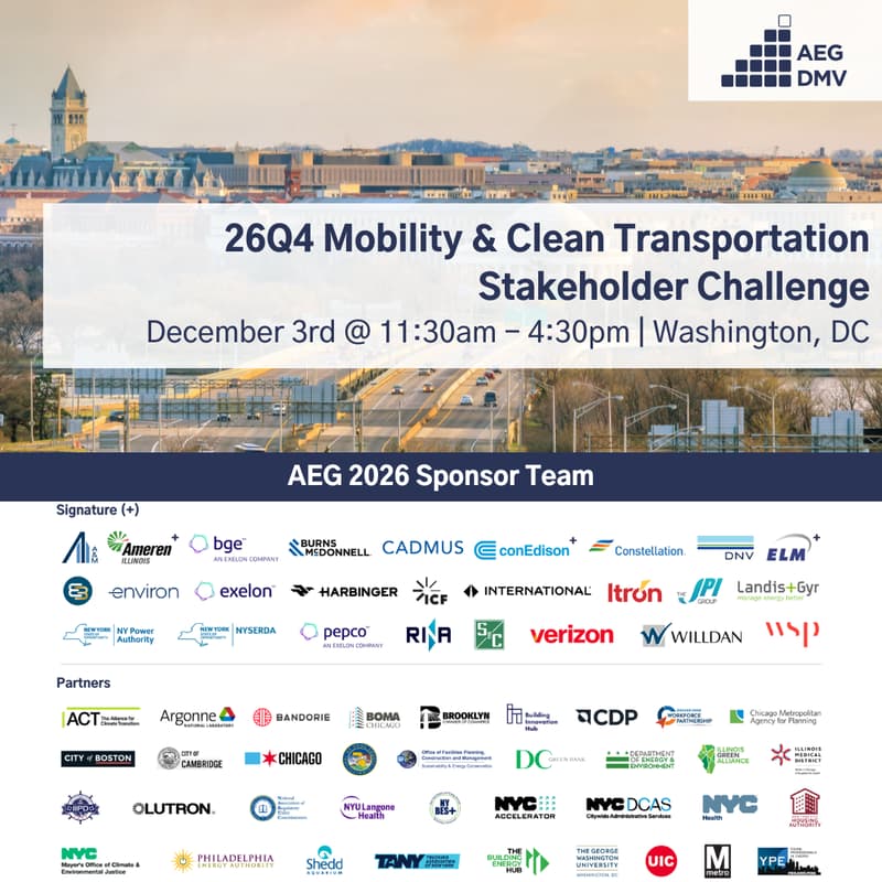 Cover Image for AEG DMV 26Q4 Mobility & Clean Transportation Stakeholder Challenge