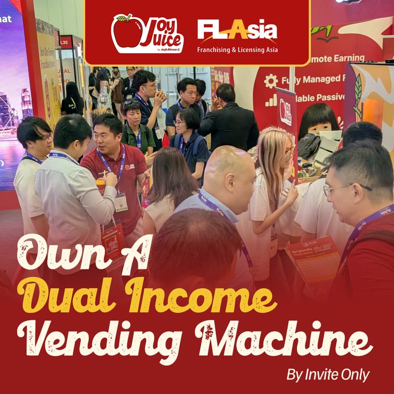 Cover Image for 🍎 [By Invite] JoyJuice: Own a Dual Income Vending Machine