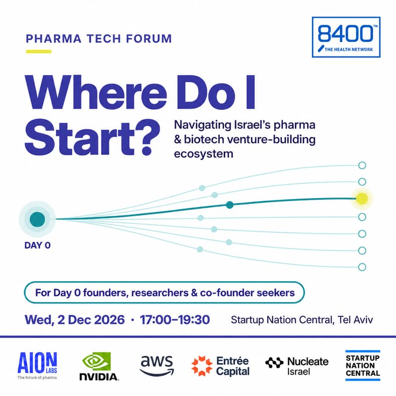 Cover Image for Where Do I Start? Navigating Israel's Pharma & Biotech Venture-Building Ecosystem