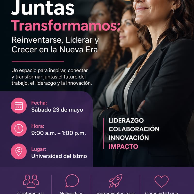 Cover Image for Congreso: Juntas Transformamos: Reinventarse, Liderar y Crecer en la Nueva Era