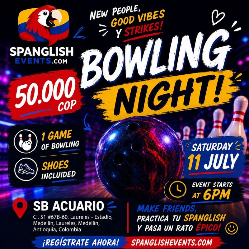 Cover Image for 🎳 SPANGLISH BOWLING NIGHT! 🎳
