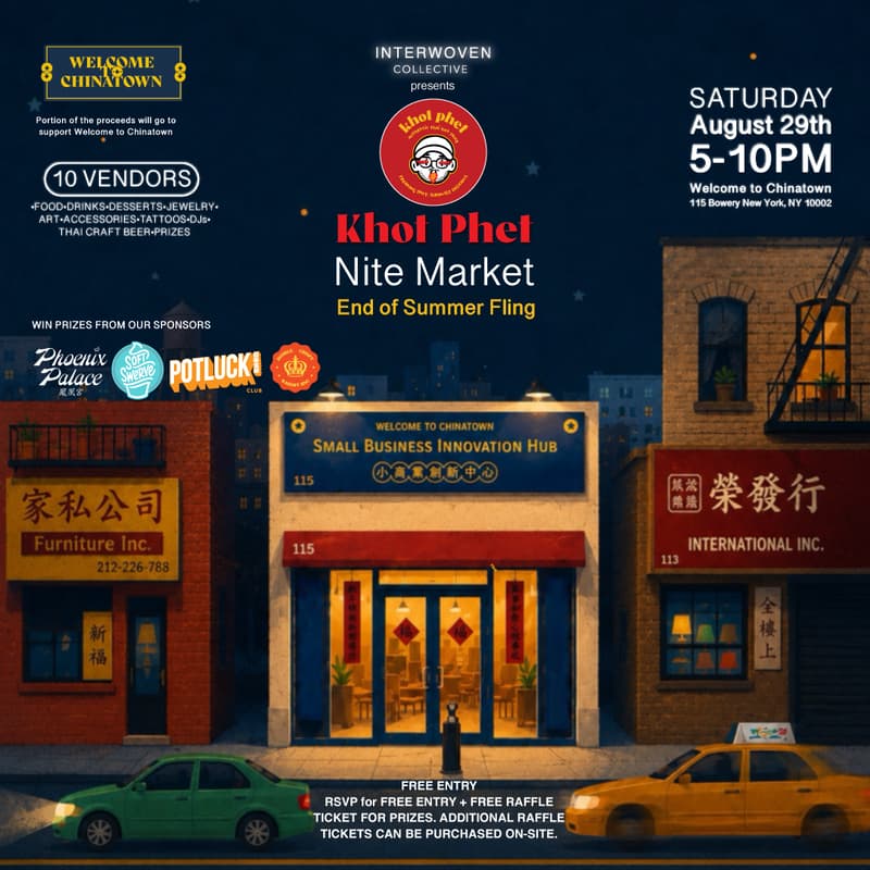 Cover Image for Interwoven Collective presents: Khot Phet Nite Market, an End of Summer Fling