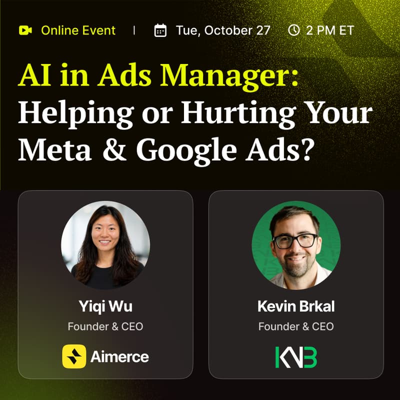 Cover Image for 🟢 Free Webinar: AI in Ads Manager | Helping or Hurting Your Meta & Google Ads?