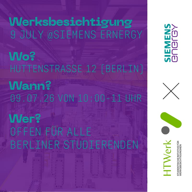 Cover Image for Werksbesichtigung bei Siemens Energy