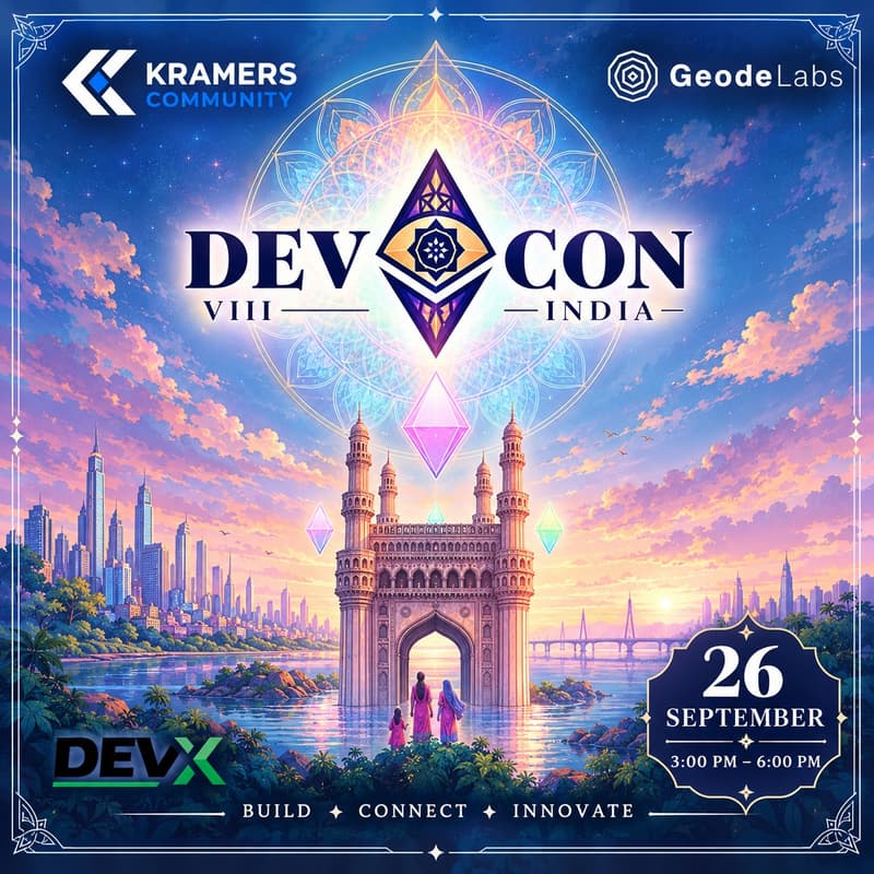 Cover Image for Road to DevCon 8 India: Hyderabad x Kramer's Community