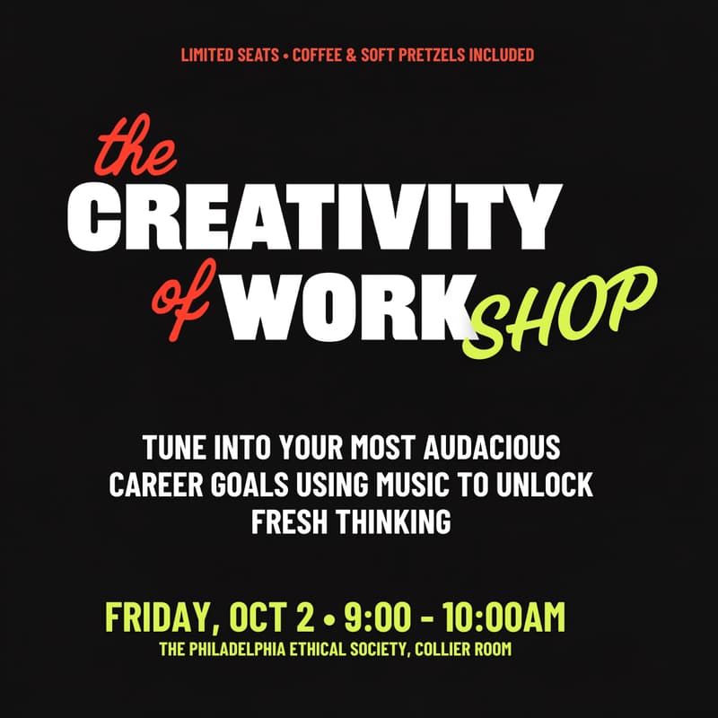 Cover Image for The Creativity of Work*shop*: Create Your 2027 Career Vision