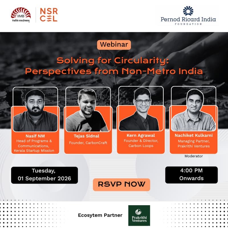 Cover Image for ♻️ Solving for Circularity: Perspectives from Non-Metro India | Webinar