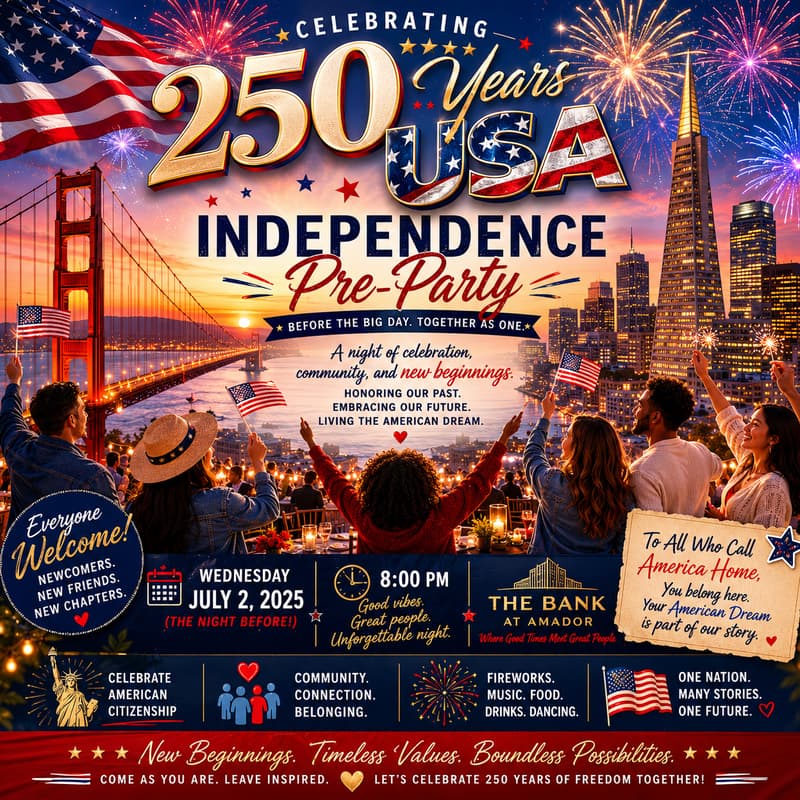 Cover Image for "250 years USA" Independence Pre-Party