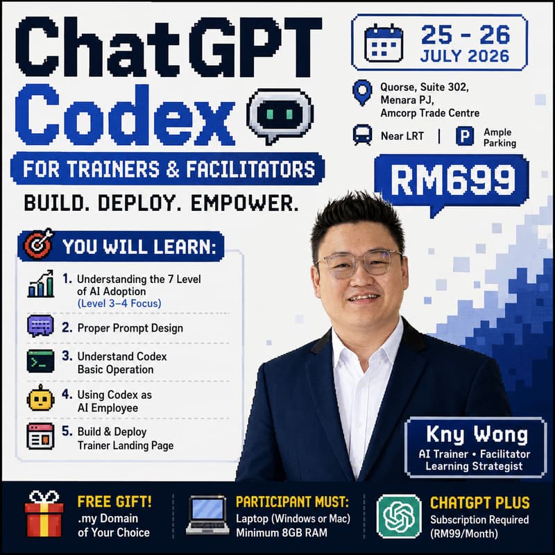 Cover Image for ChatGPT Codex for Trainers & Facilitators: Build, Deploy and Work with Your AI Employee