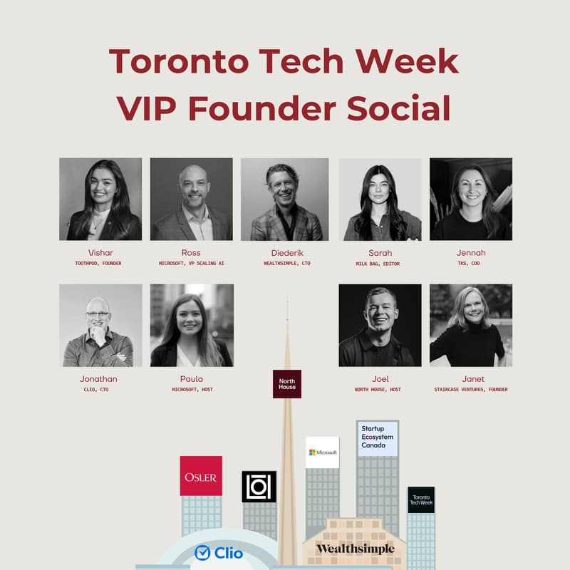Cover Image for Toronto Tech Week VIP Social with Wealthsimple, Clio, Microsoft & League of Innovators