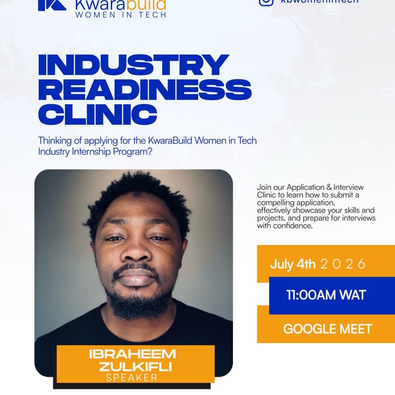 Cover Image for KwaraBuild WomenInTech Industry Readiness Clinic