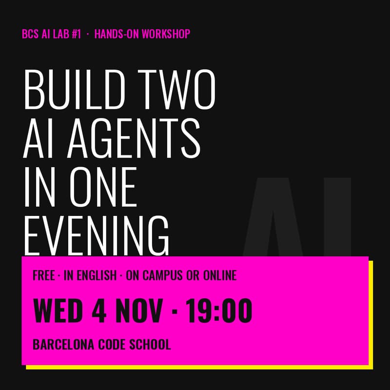 Cover Image for Free AI Agents Workshop: Build Two AI Agents in One Evening