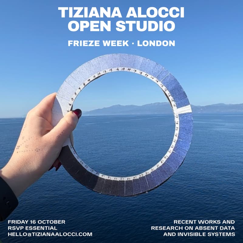 Cover Image for Tiziana Alocci Open Studio — Frieze Week