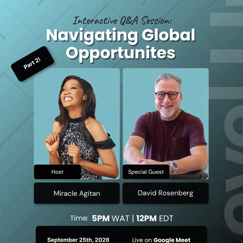 Cover Image for Navigating Global Opportunities (Part 2): A Live Q&A Session