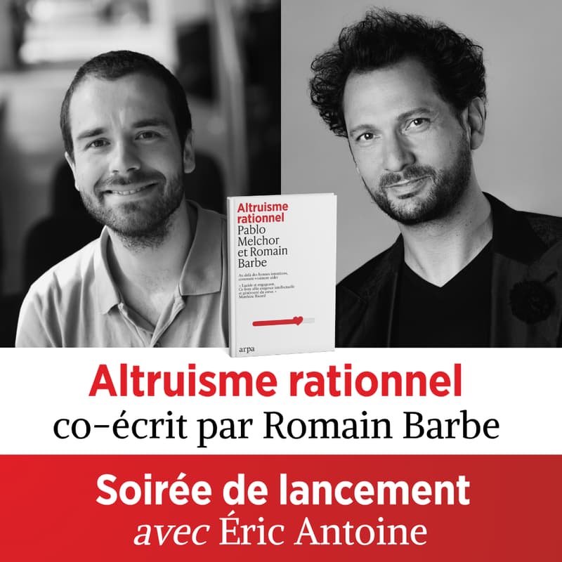 Cover Image for Altruisme rationnel | Lancement du livre