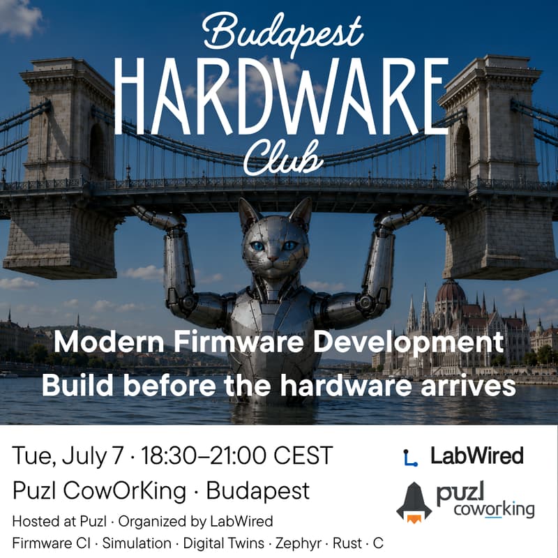 Cover Image for Budapest Hardware Club #1: Modern Firmware Development