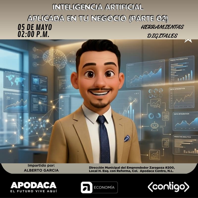 Cover Image for INTELIGENCIA ARTIFICIAL APLICADA EN TU NEGOCIO (PARTE 02) PRESENCIAL
