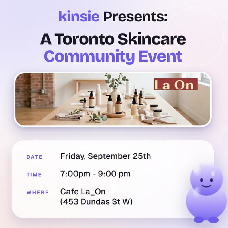 Cover Image for Toronto Skincare Community Event @Cafe La_On