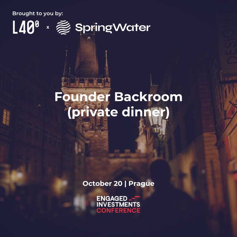 Cover Image for Founder Backroom (private dinner) - Prague edition 2026