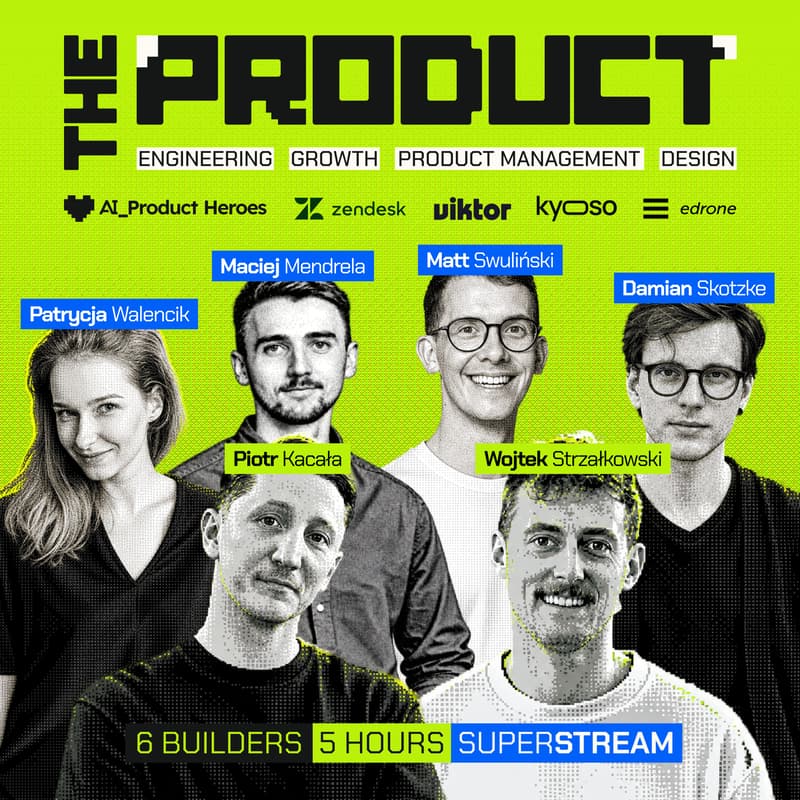 Obrazek w tle dla The Product __ | Super Stream AI Product Heroes