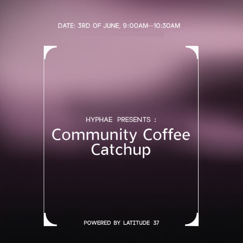 Cover Image for Community coffee catchup with Latitude 37