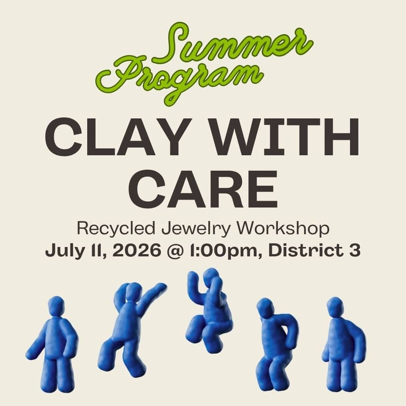 Cover Image for Clay with Care: Recycled Jewelry Workshop