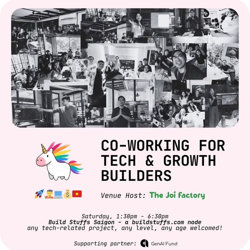 Cover Image for Cowork & Showcase for Tech/Growth Builders - BS33