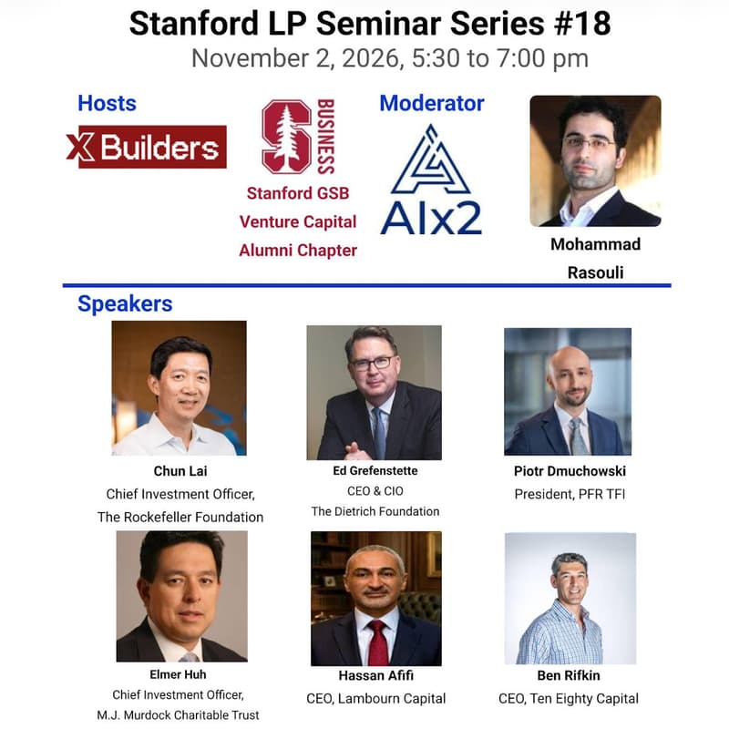 Cover Image for Stanford LP Seminar Series #18 (Rockefeller; Murdock Trust; Dietrich; PFR TFI; Lambourn Capital; Ten Eighty Capital)