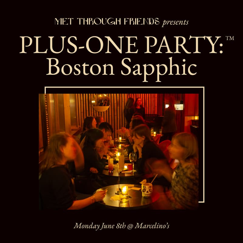 Cover Image for Plus-One Party™: Boston Sapphic Pride Edition 🌈 [admits 2]