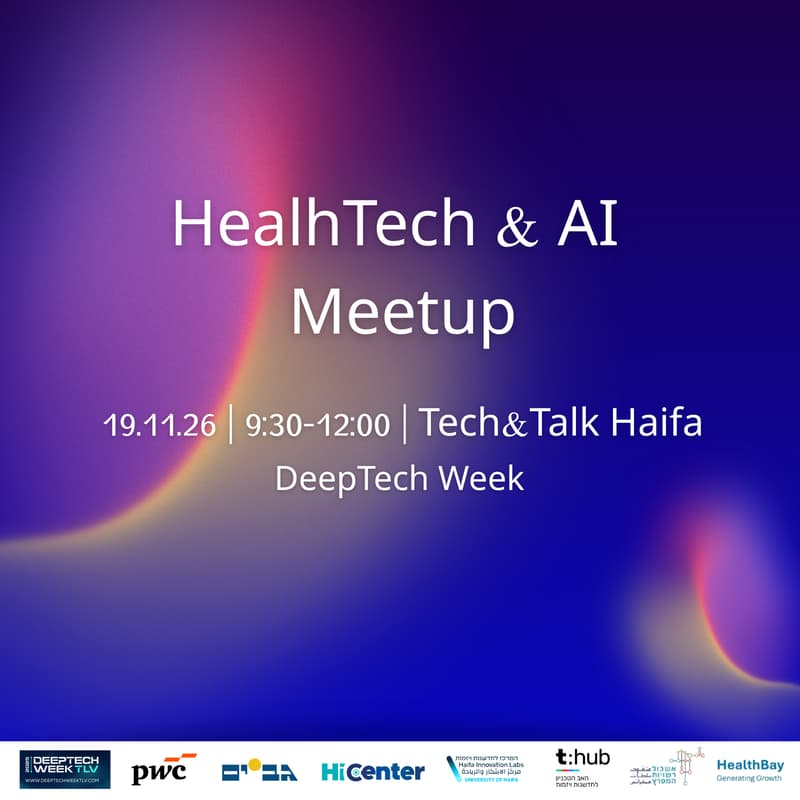 Cover Image for HealhTech & AI Meetup- DeepTech Week