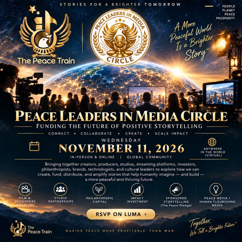 Cover Image for 🎬 Peace Leaders in Media Circle: Funding the Future of Positive Storytelling 💵💫✌️✨
