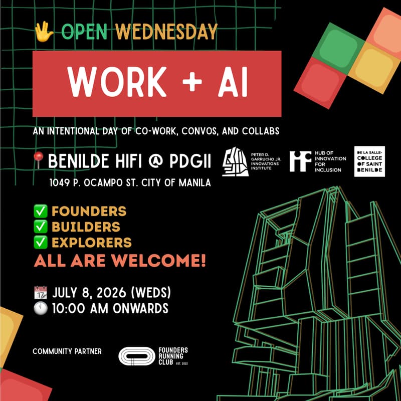 Cover Image for Open Wednesday: WORK + AI @ Benilde HiFi