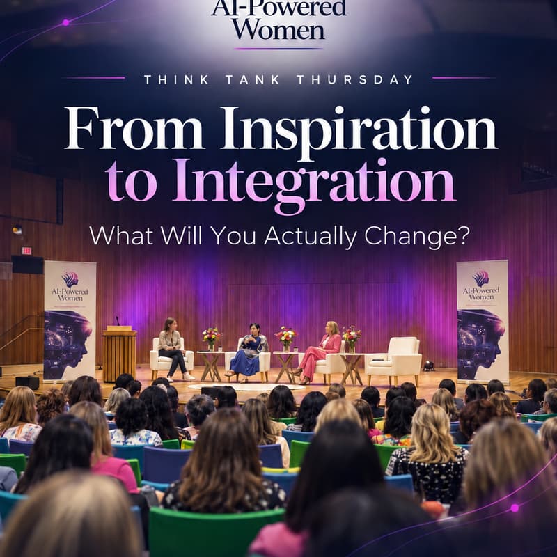 Cover Image for Free Session: Think Tank Thursday with Dr.Felicia Newhouse "From Inspiration to Integration: What Will You Actually Change?"