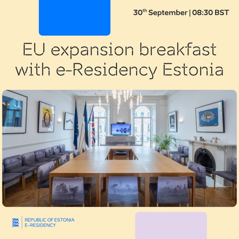 Cover Image for EU expansion breakfast with e-Residency Estonia