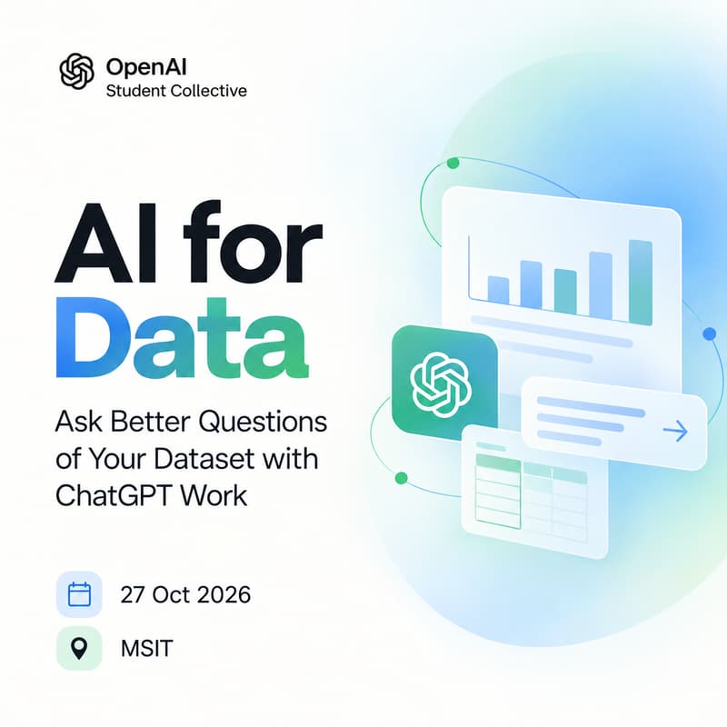 Cover Image for OAISC - MSIT | AI for Data: Ask Better Questions of Your Dataset