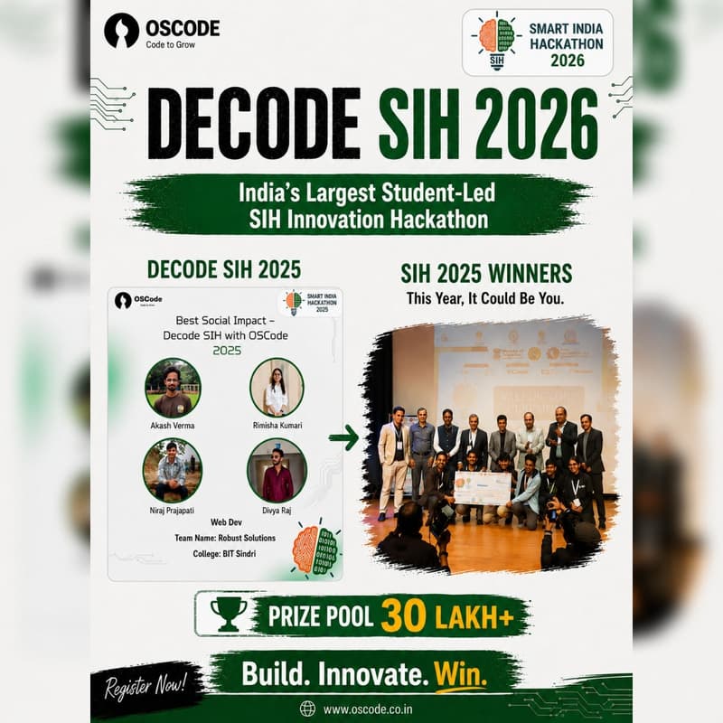 Cover Image for Decode SIH 2026