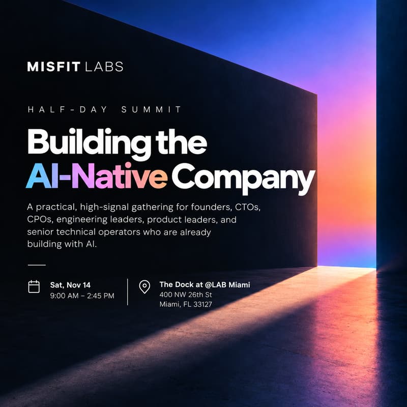 Cover Image for Building the AI-Native Company: a Half-Day Summit