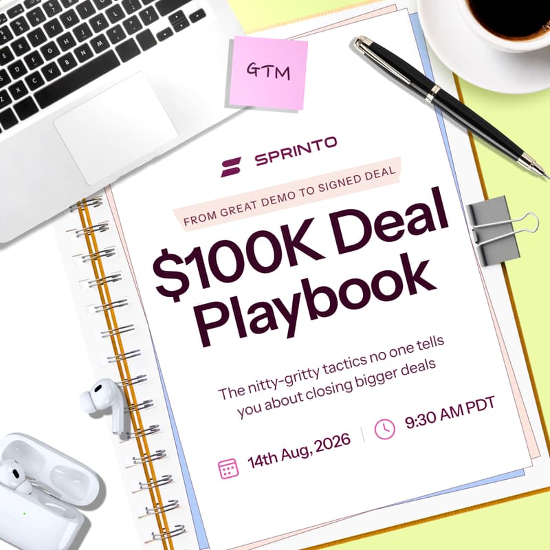 Cover Image for From Great Demo to Signed Deal: The Founder GTM Playbook for Closing $100K Enterprise Customers
