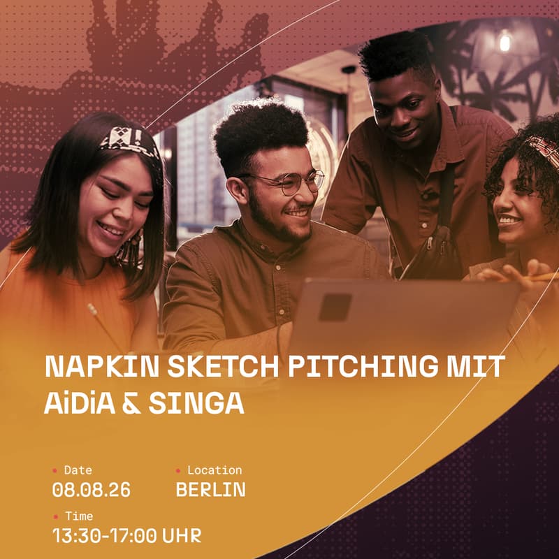 Cover Image for Napkin Sketch Pitching with SINGA & AiDiA
