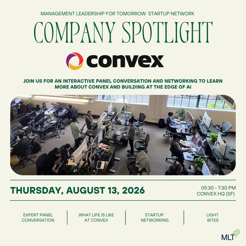 Cover Image for MLT Company Spotlight & Mixer featuring Convex (San Francisco)