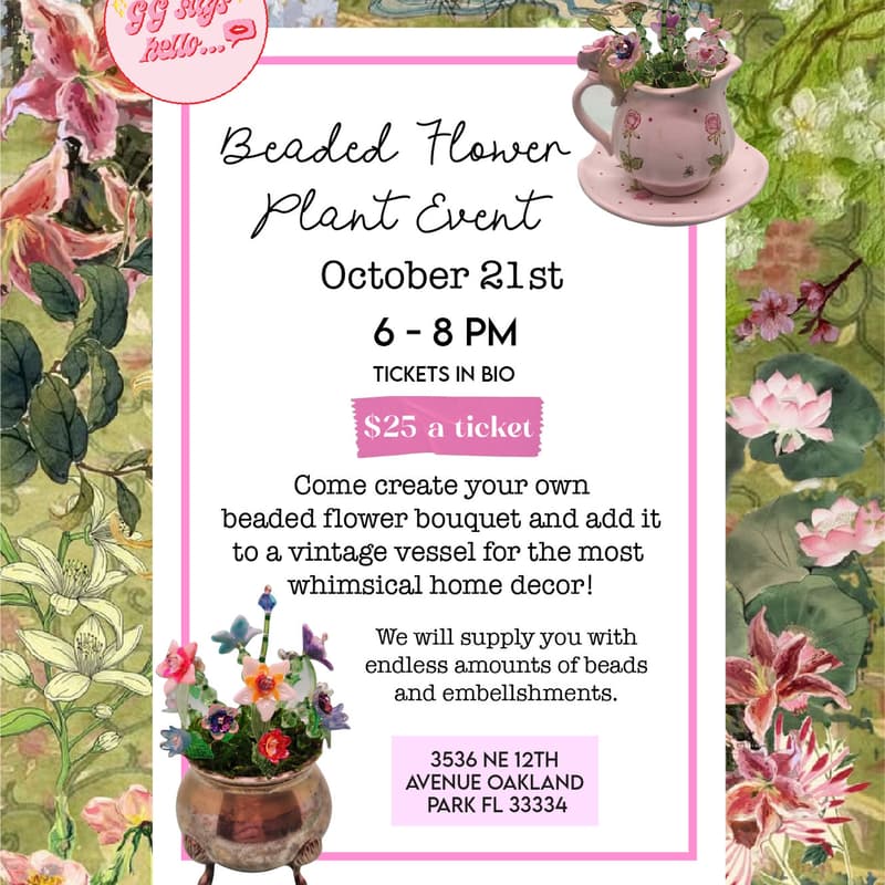Cover Image for Beaded Plant Event #1