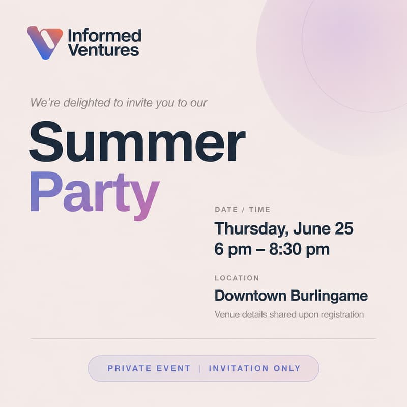 Cover Image for Informed Ventures Summer Party