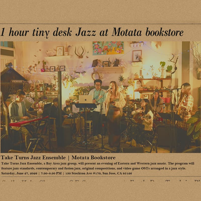 Cover Image for Take Turns Jazz Ensemble x Motata | 1 Hour Tiny Desk Jazz