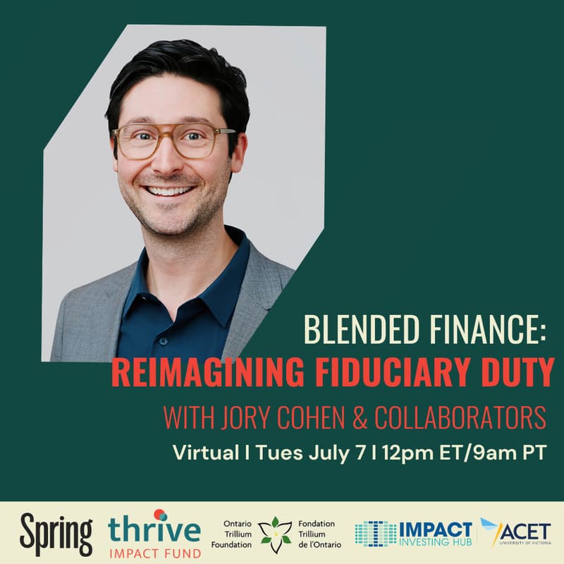 Cover Image for Reimagining Fiduciary Duty: Blended Finance Webinar Series