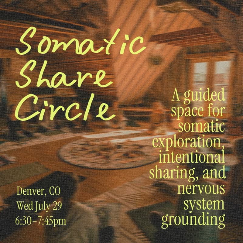 Cover Image for Somatic Share Circle 🌀