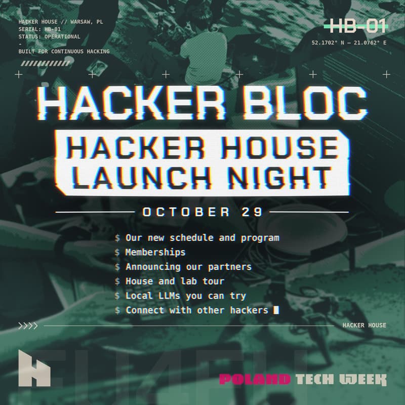 Cover Image for Hacker House Launch Night @ Hacker Bloc