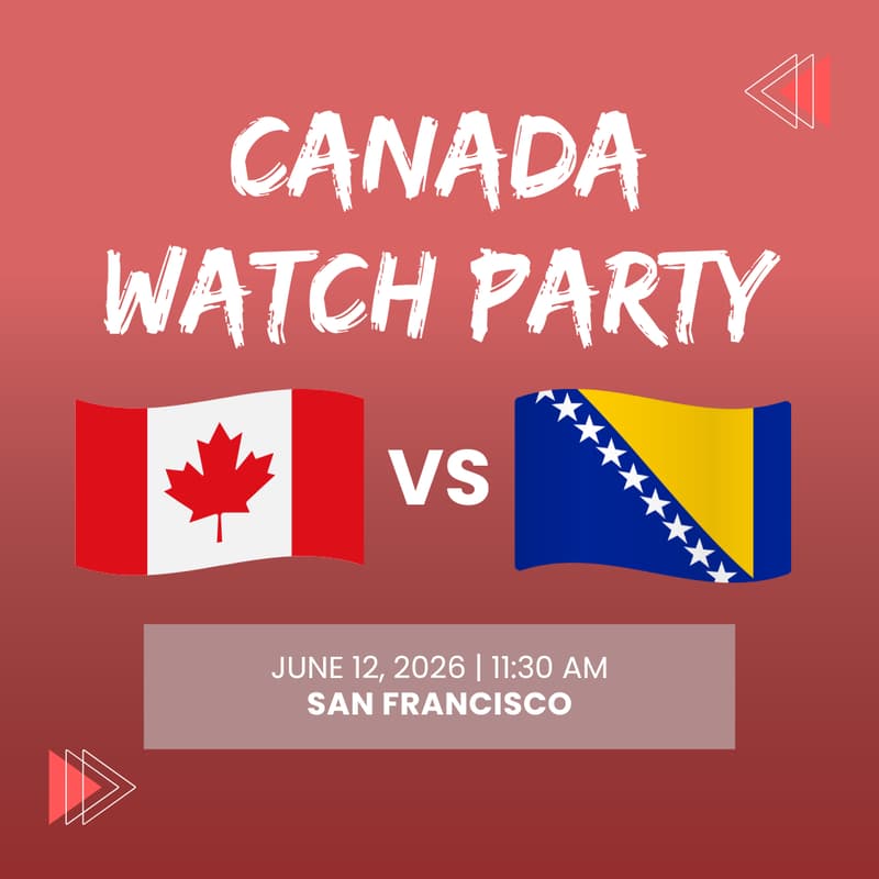 Cover Image for Team Canada Watch Party - Canada vs. Bosnia-Herzegovina
