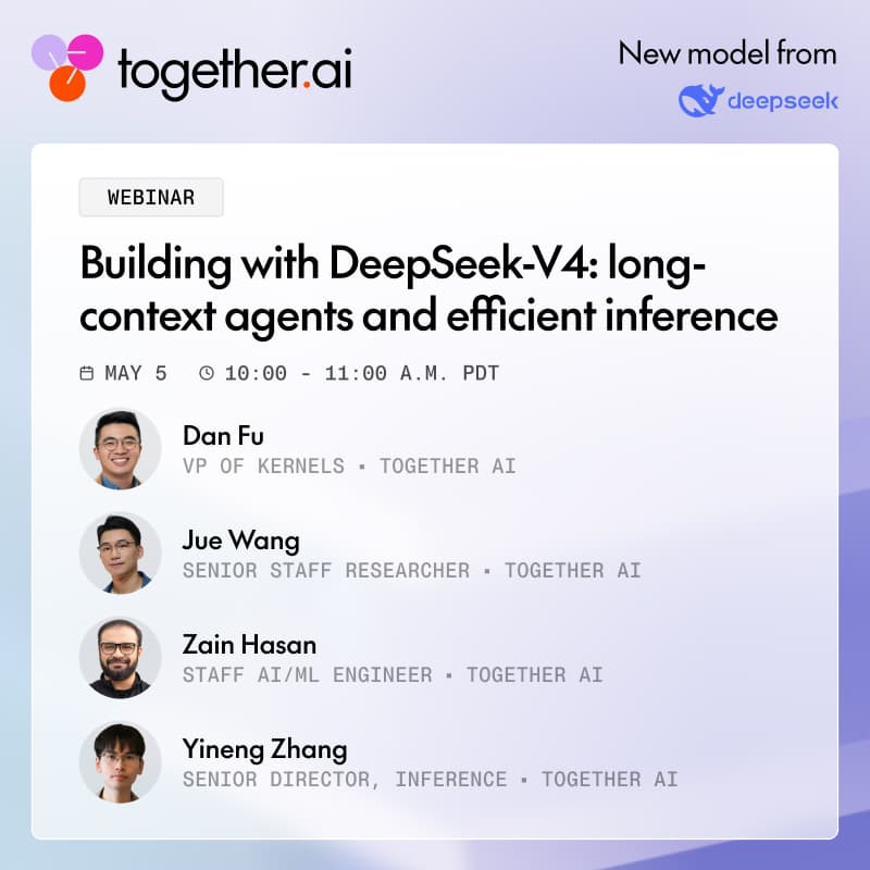 Cover Image for Building with DeepSeek-V4: long-context agents and efficient inference